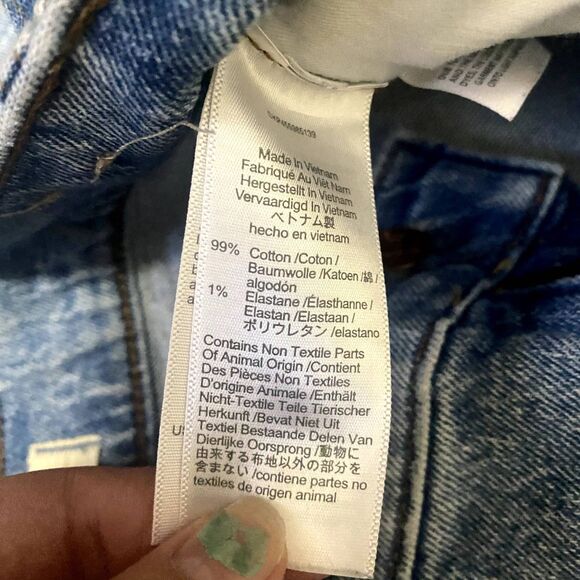 Madewell The Perfect Vintage Straight Jean Reinhart Wash Distressed Size 29P - Picture 8 of 8